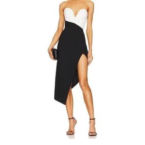 Amanda Uprichard - Soiree Dress in Black & Ivory in XS